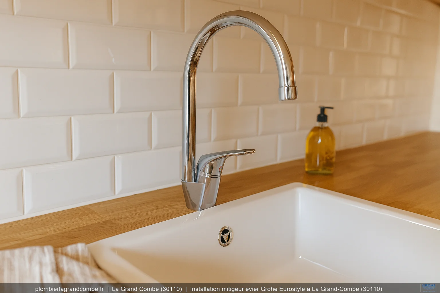 Installation mitigeur evier Grohe Eurostyle a La Grand-Combe (30110)